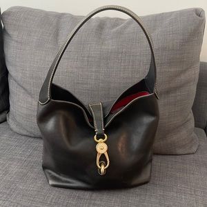 Dooney & Bourke Florentine Logo Lock Buckle Bag
